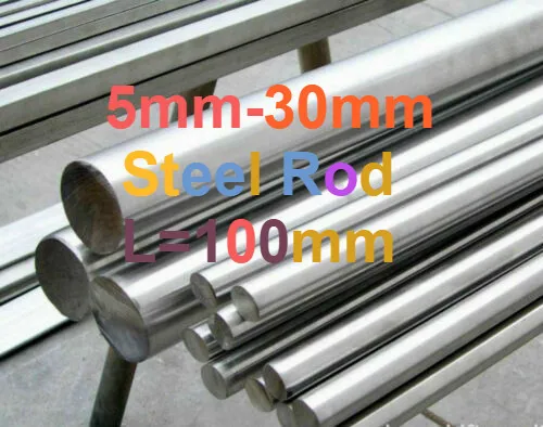100 мм 304 стержни из нержавеющей стали линейные валы 5 6 7 8 10 15 M12 M8 18 20 25 30 круглые