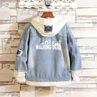 Куртка джинсовая унисекс Ходячие мертвецы с имитацией крыльев, осенняя, для косплея