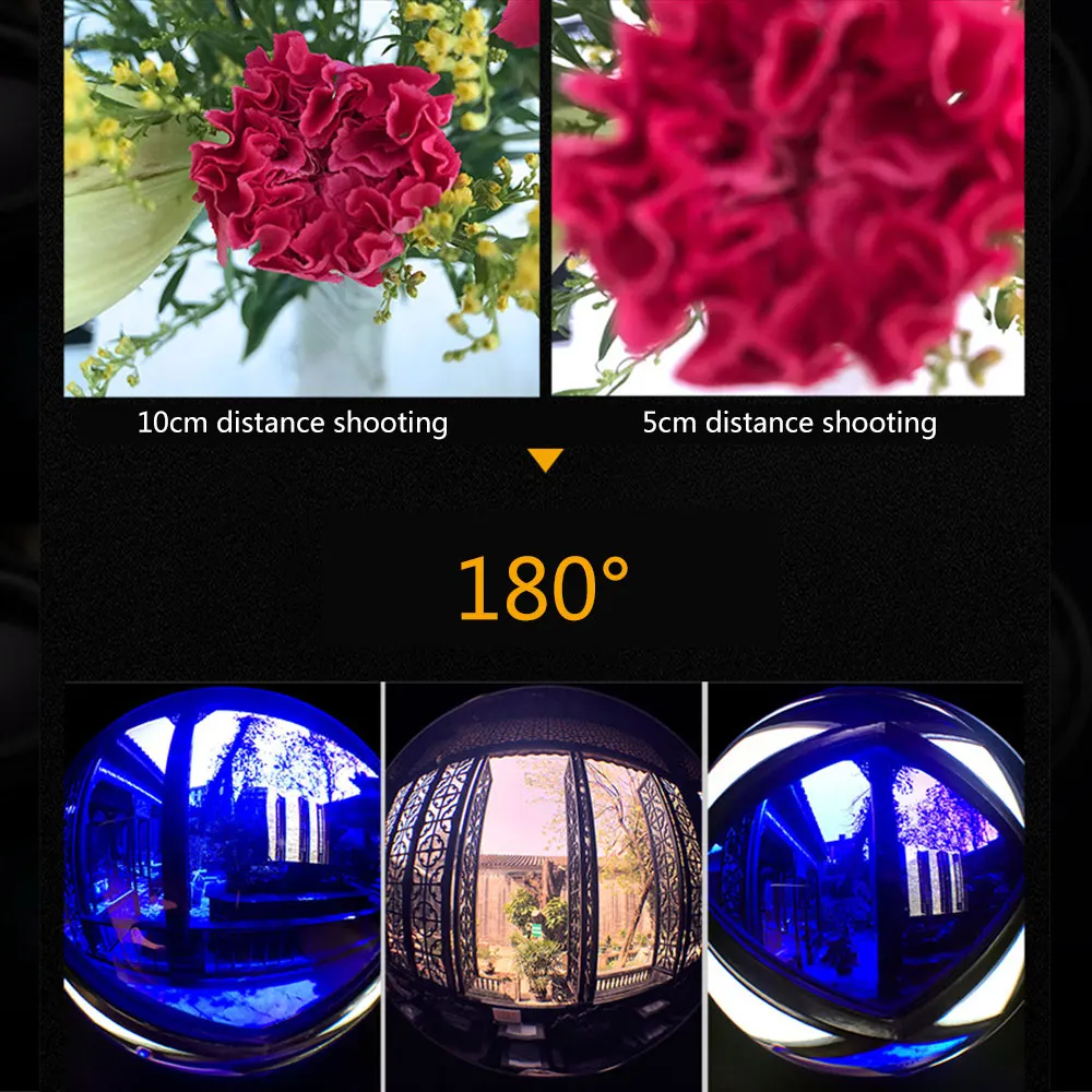 2 функции объектив мобильного телефона 0.6X широкоугольный и 15X макро HD камеры