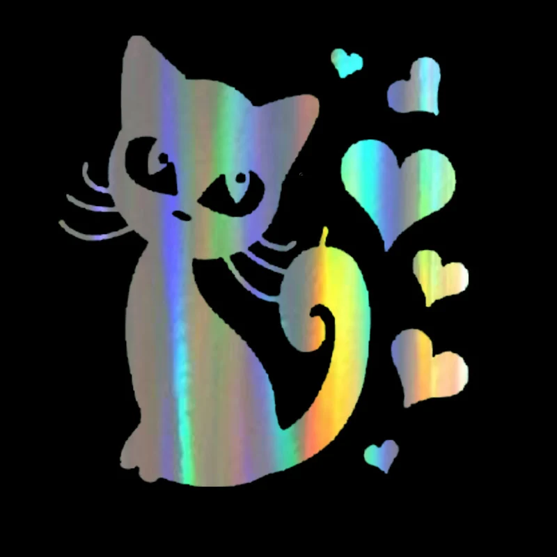 Светоотражающая наклейка для автомобиля Чеширский кот стикеры 3D стикер