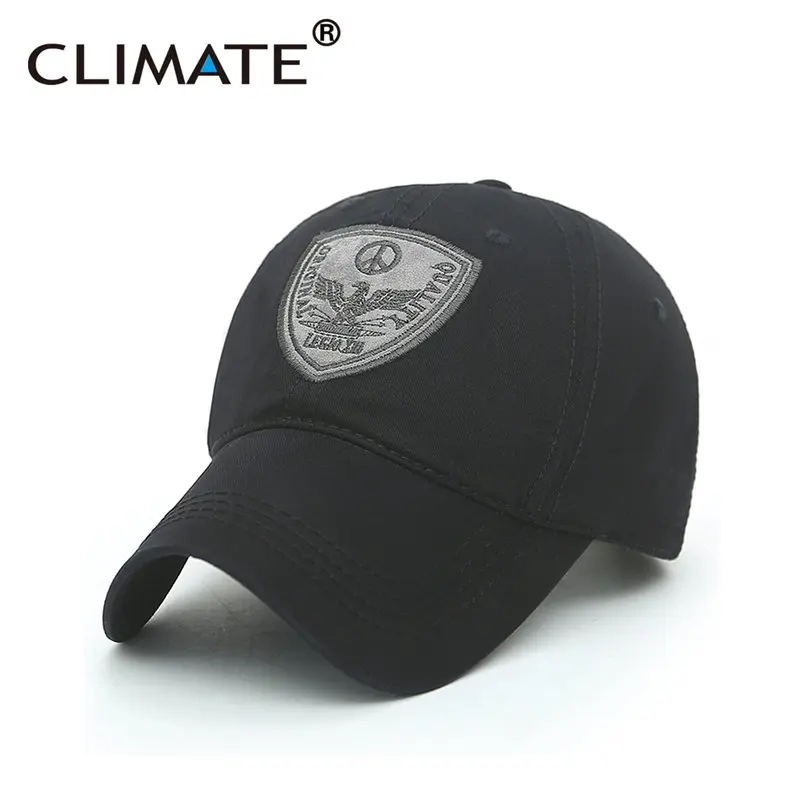 Black CLIMATE Новая мужская бейсбольная кепка головной убор крутые мужские кепки мужские женские спортивные палочки черные красивые матовые кепки шляпа для мужчин - Цвет: Black