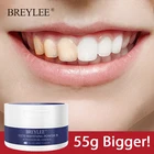 Отбеливающий порошок для зубов BREYLEE, 55 г, отбеливание зубов, гигиена полости рта, удаление пятен от зубного налета, защита десен, зубная паста, уход за зубами