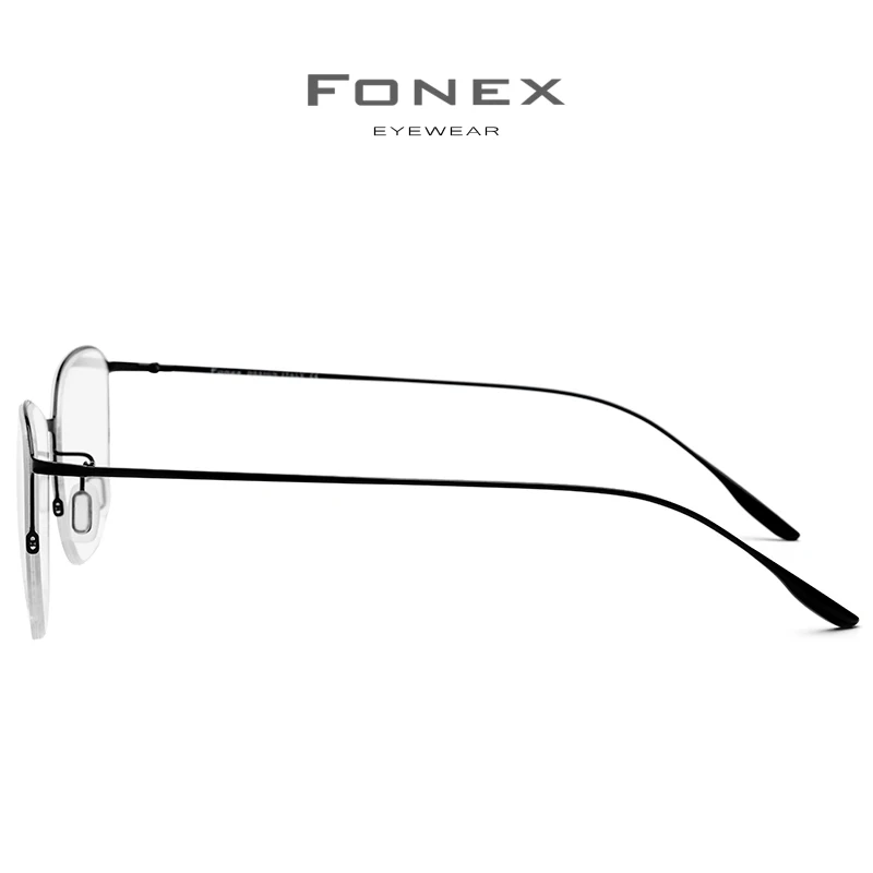 FONEX Оправа очков из титанового сплава мужские сверхлегкие квадратные женские очки по рецепту Близорукость оптическая оправа очки 8103
