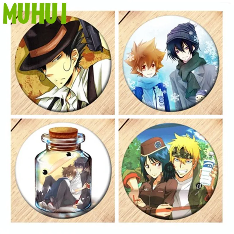 

Бесплатная доставка Аниме HITMAN REBORN! Брошь-значок, аксессуары для одежды, рюкзака, украшение, детский подарок B151