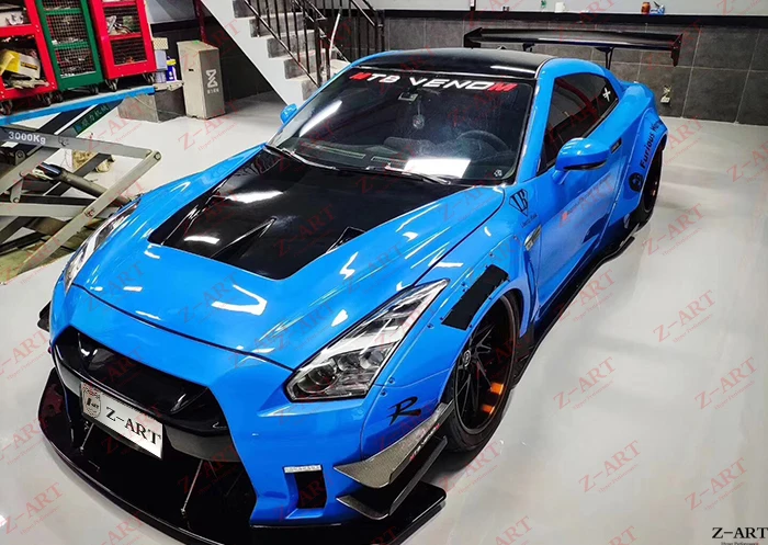 Z ART для GTR R35 широкий тюнинг пакет NIssan модернизации фронт жалюзи fedner переднее