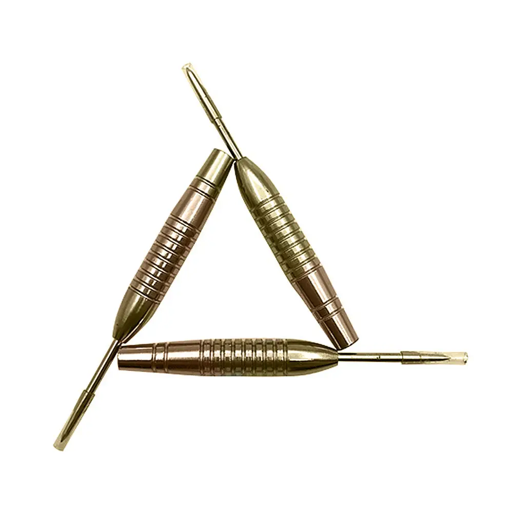 

4Pcs New Steel Needle Tip Darts With Dart Flights Fused Golden Play Game 53MM Dart Body Long