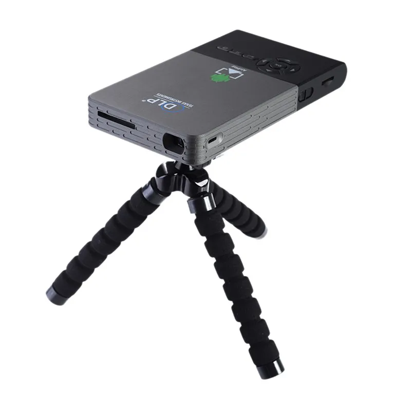 Проектор для смартфона 32 Гб Real TV C2 Mini DLP проектор Android 7 1 WiFi Bluetooth портативный