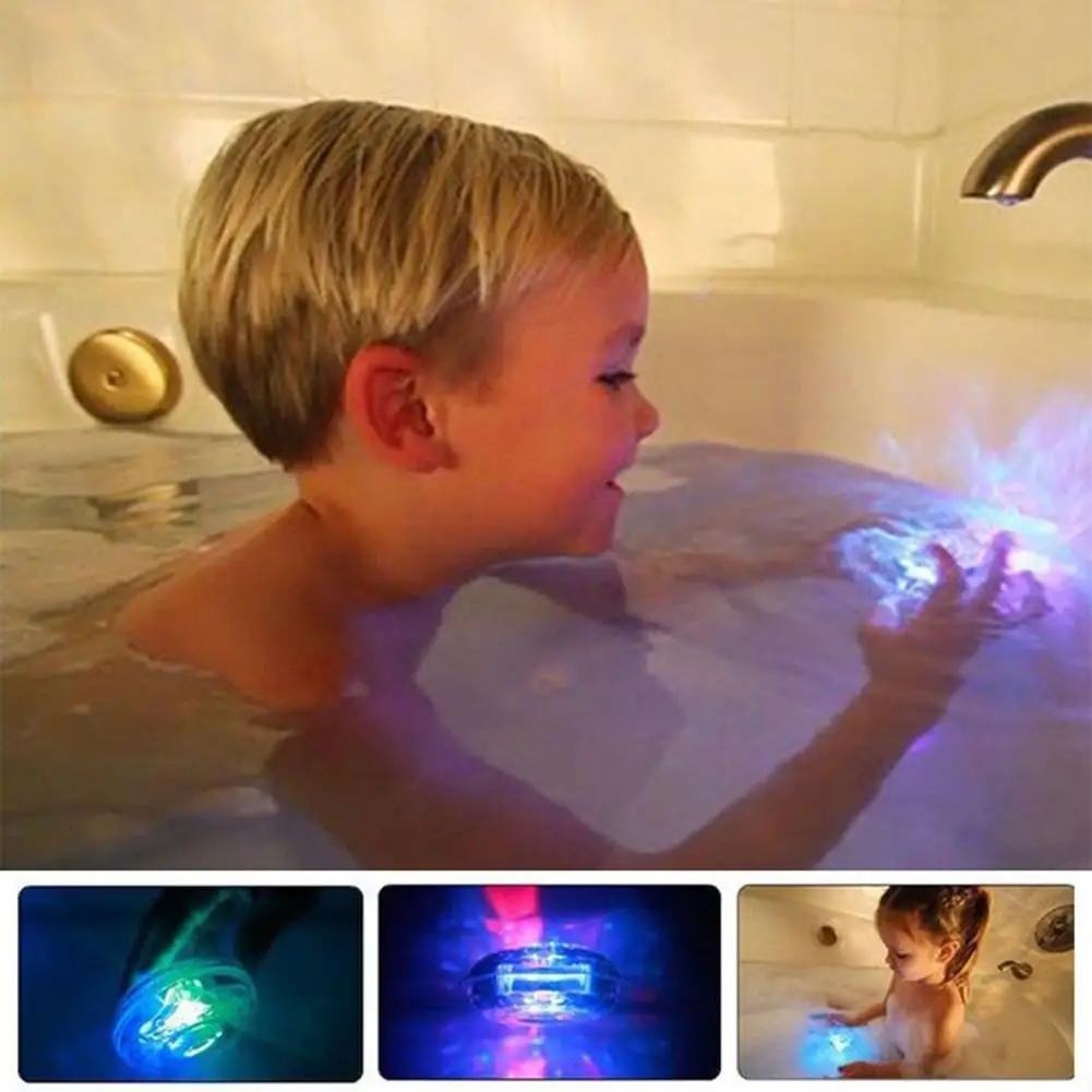 

New Children Bathtub Colorful LED Light Waterproof Led Light Toy In Tub Colorful Floating Light For Babies Toddlers Infants