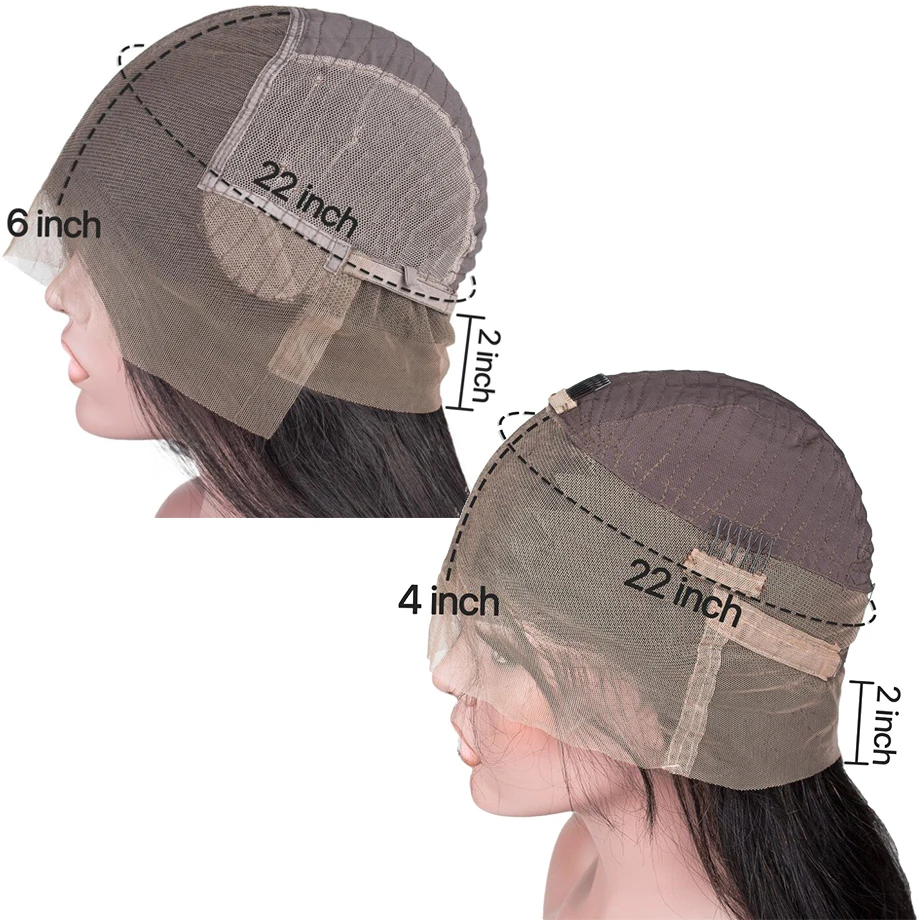 360 синтетический фронтальный парик из человеческих волос предварительно