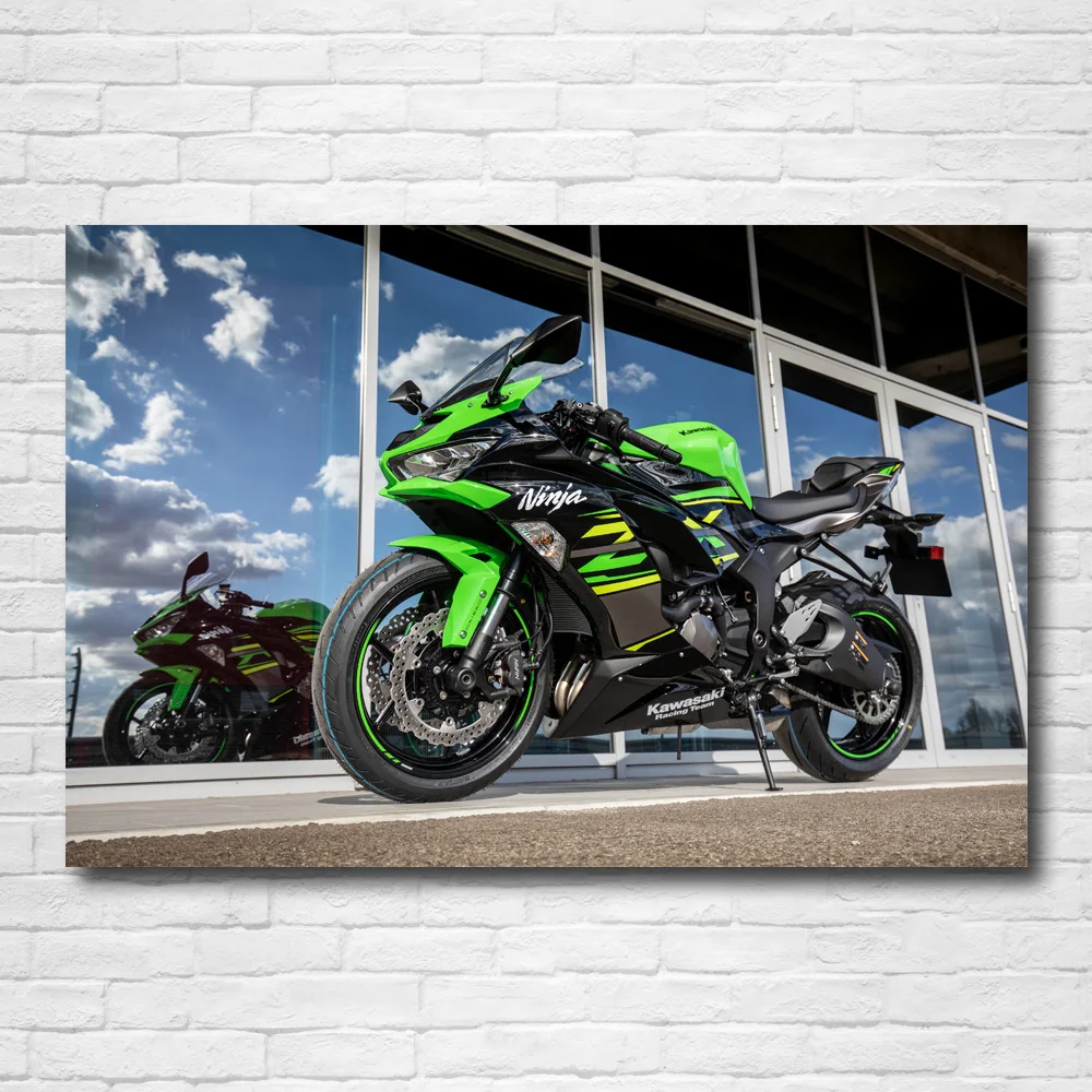 Современные картины Супербайк обои Kawasaki Ninja ZX 6R мотоцикл постеры холст печать