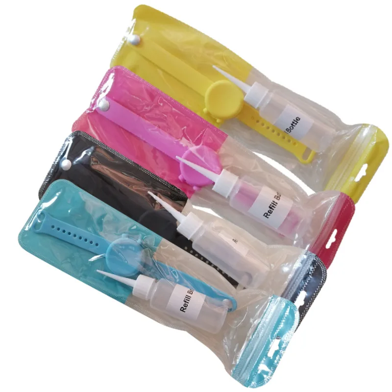 

Антискользящее дезинфицирующее средство для рук, дезинфицирующее средство, подупаковка, силиконовый браслет, диспенсер для рук с браслето...