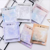 1pcs kawaii planets creative memo pad sticky notes memo notebook stationery post note paper stickers office school supplies