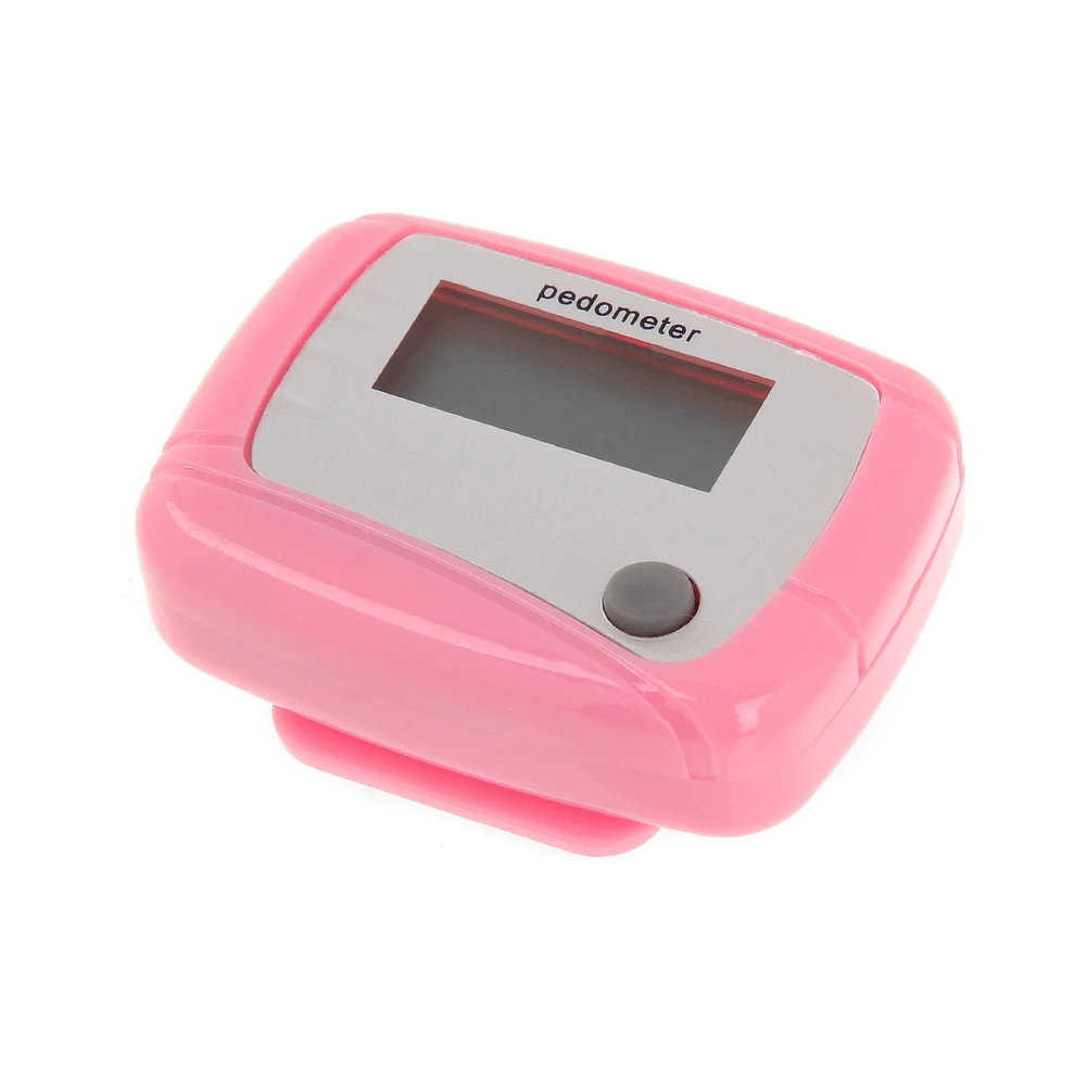 Новый Здоровый спортивные шагомеры 1 шт. черный ЖК дисплей шагомер счетчик шагов