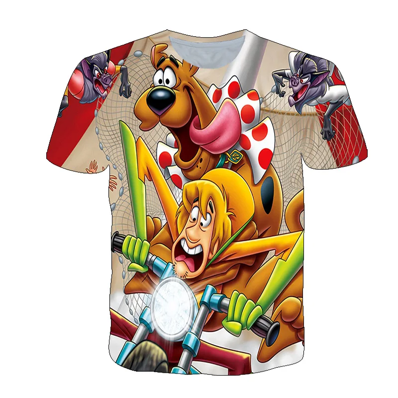 

Scooby Doo 3D Cartoons Print Girls t-shirt Kids Clothes Boys t shirt Casual Tops Animal t shirts Funny Summer Cute Clothing 4-14
