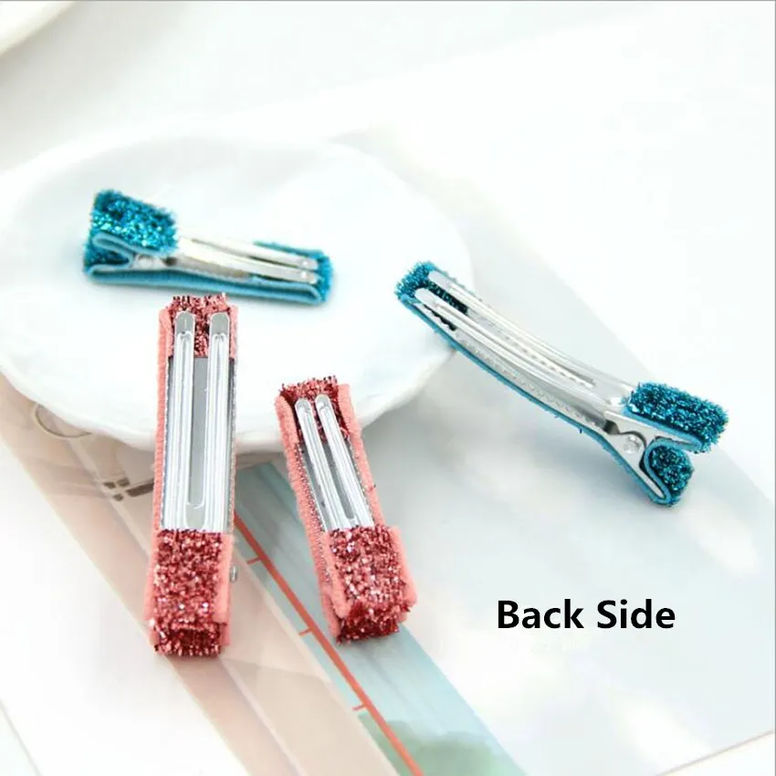 100Pcs 10Colors 3.5cm 5cm Glitter Prong Alligator Hair Clip Wholesale Kids Metallic Hairpin Girls Barrette DIY Accessories |
