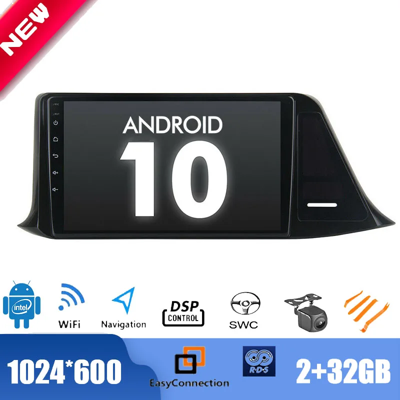 9 &quotAndroid 10 0 радио для Toyota CH R 2016 ~ 2018 Автомобильный мультимедийный плеер GPS стерео DSP