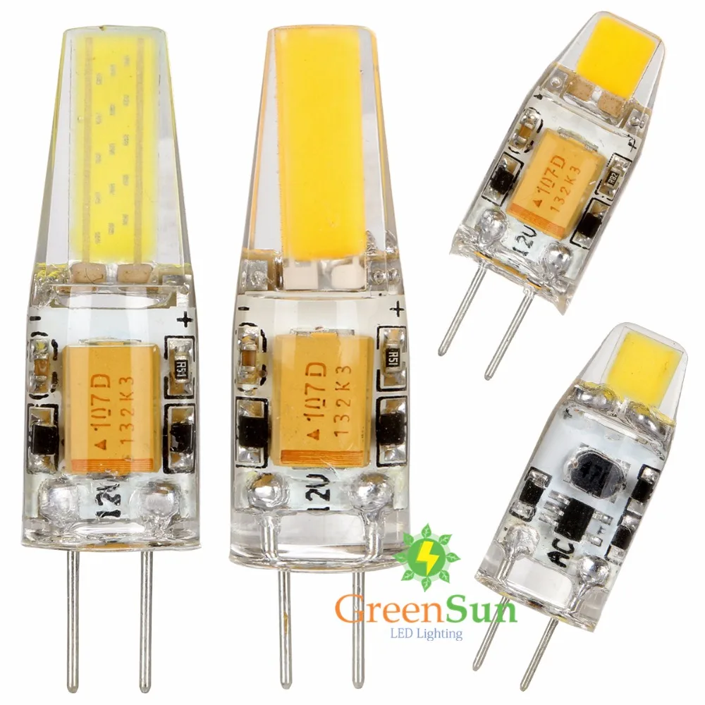 1 комплект 6 шт. затемнения G4 COB светодиодный капсулы лампочка замена галогеновой