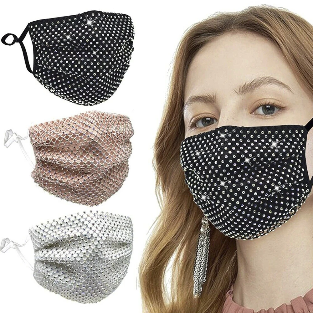 Блестящие стразы маска для лица Уход за кожей декор ювелирных изделий эластичные