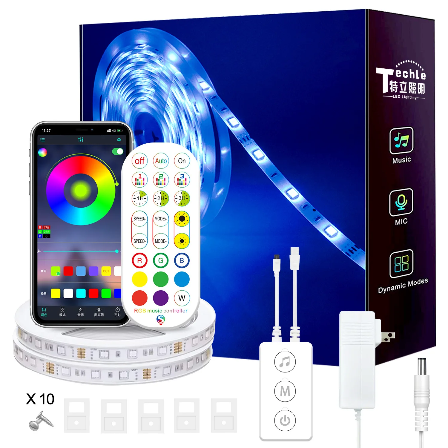 

USB-лента Светодиодная гибкая для подсветки телевизора, 5050, 5 В, 1-30 м