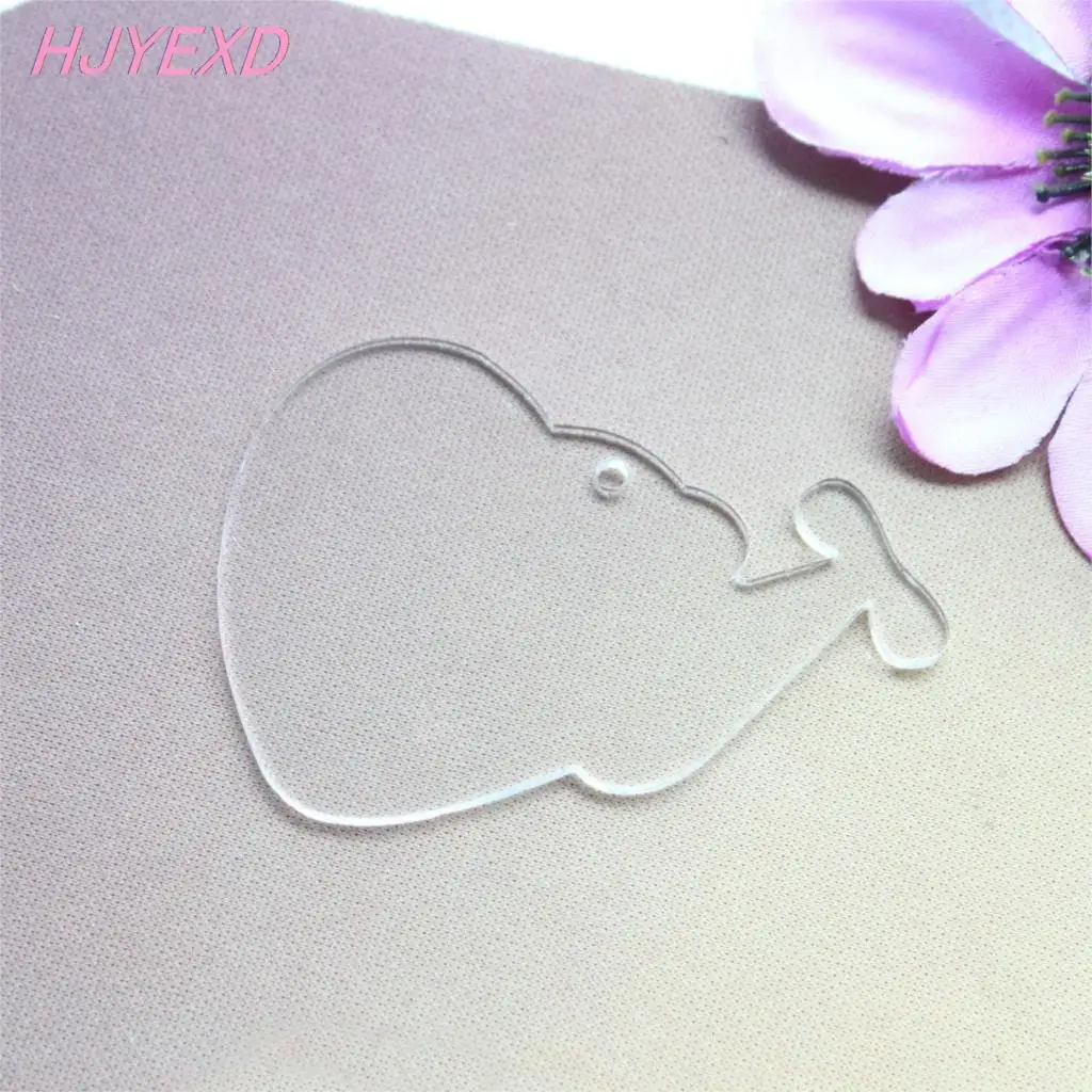 (5 шт.) 76 мм пустой акриловый брелок стетоскоп прозрачные Пользовательские