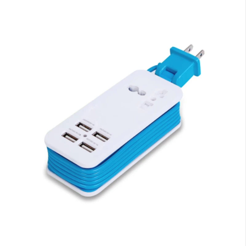 Сетевая розетка с 4 USB-портами и поддержкой быстрой зарядки | Электроника