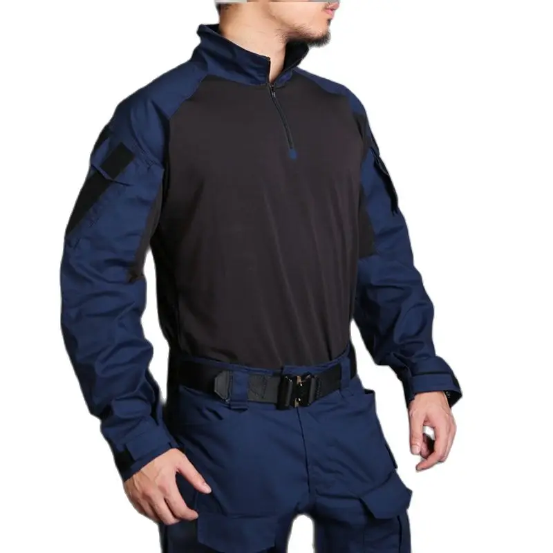 Emersongear Blue Label G3 Gen3 тактическая Боевая рубашка темно синяя с налокотниками