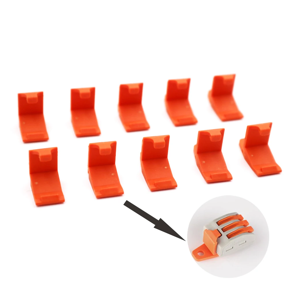 10 шт. фиксированный кронштейн компактный проводной кабель соединитель проводки