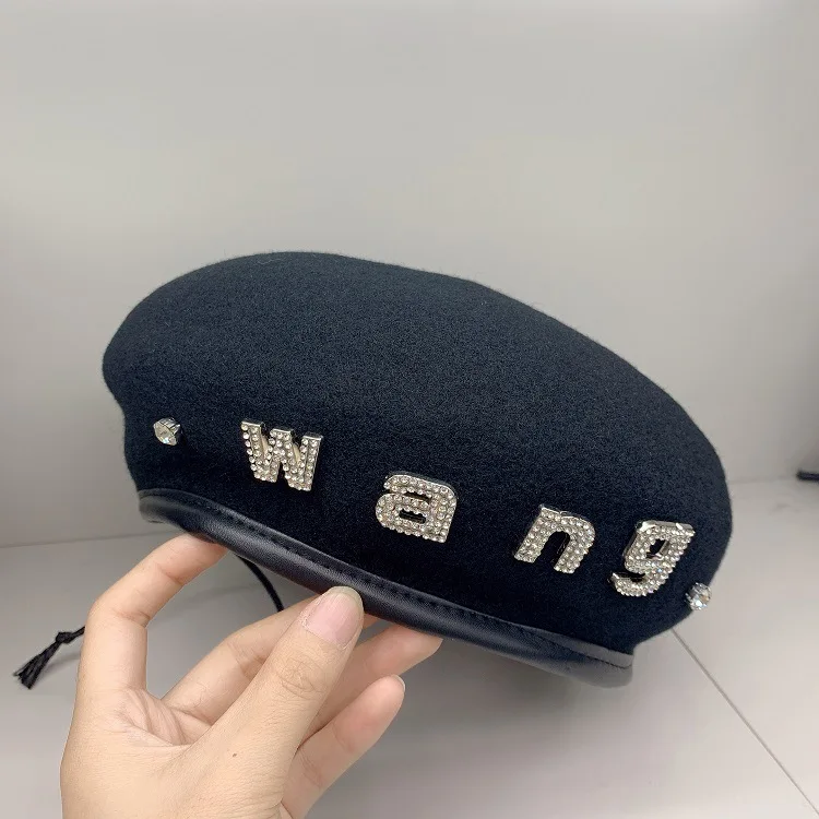Новинка 2022 шерстяной берет женский Британский осенне-зимний Зимний с бутонами