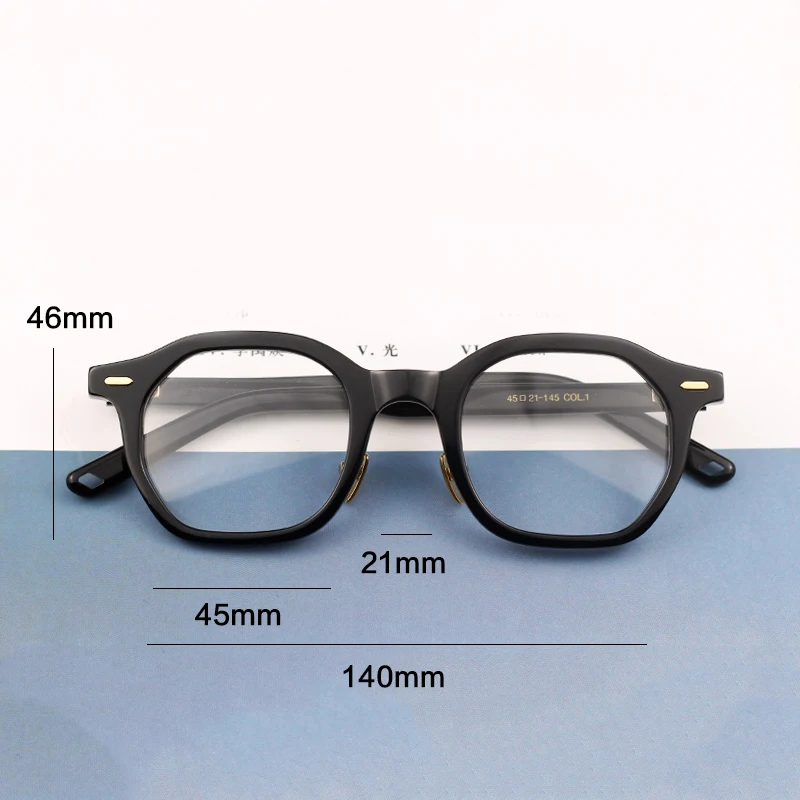 

Vintage Men Acetate Glasses Frame Women Luxury Brand Myopia Optical Eyeglasses Frame 2020 New Man Retro Prescription Eyewear