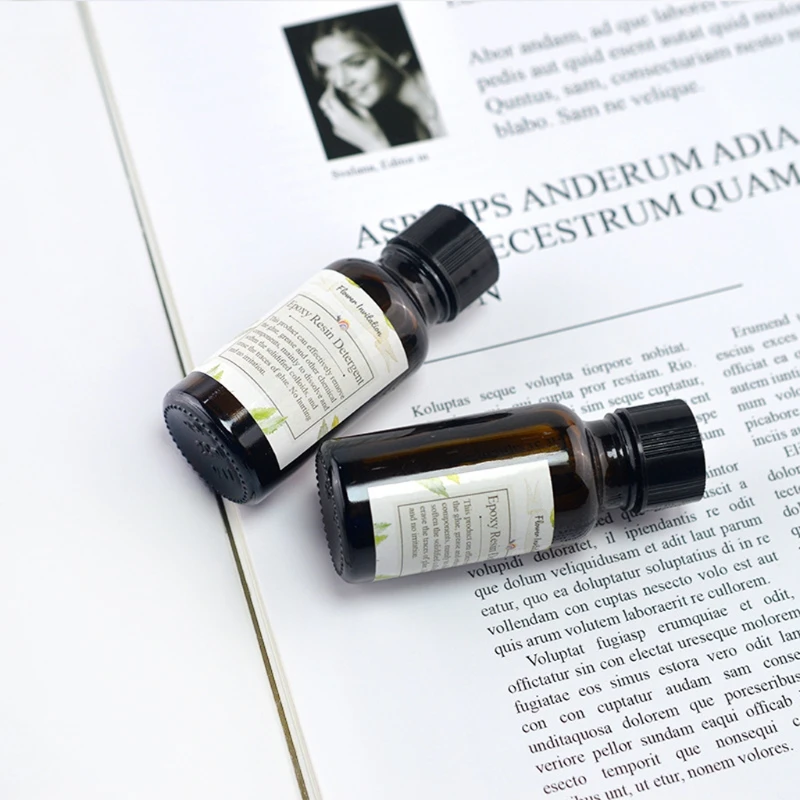 

P15F 20ml Epoxy Resin Detergent Clean UV Resin Pigment Remover Natural Food Contact Safe Glue Soften Silicone Mold Protector