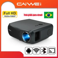caiwei a12 native 1080p projector full hd projector 7200 lumens wifi multi screen proyector android 6 0 projector home cinema