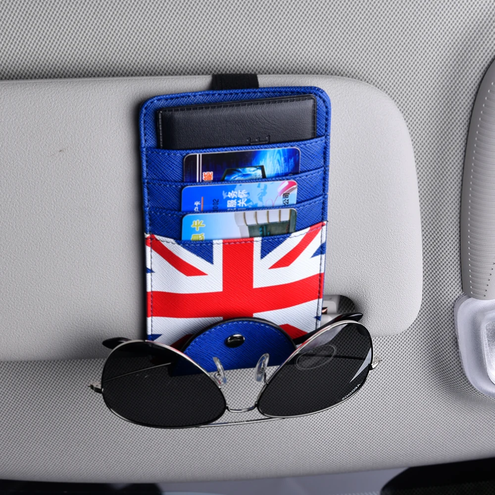 Автомобильный козырек держатель для карт удостоверение личности имя карта