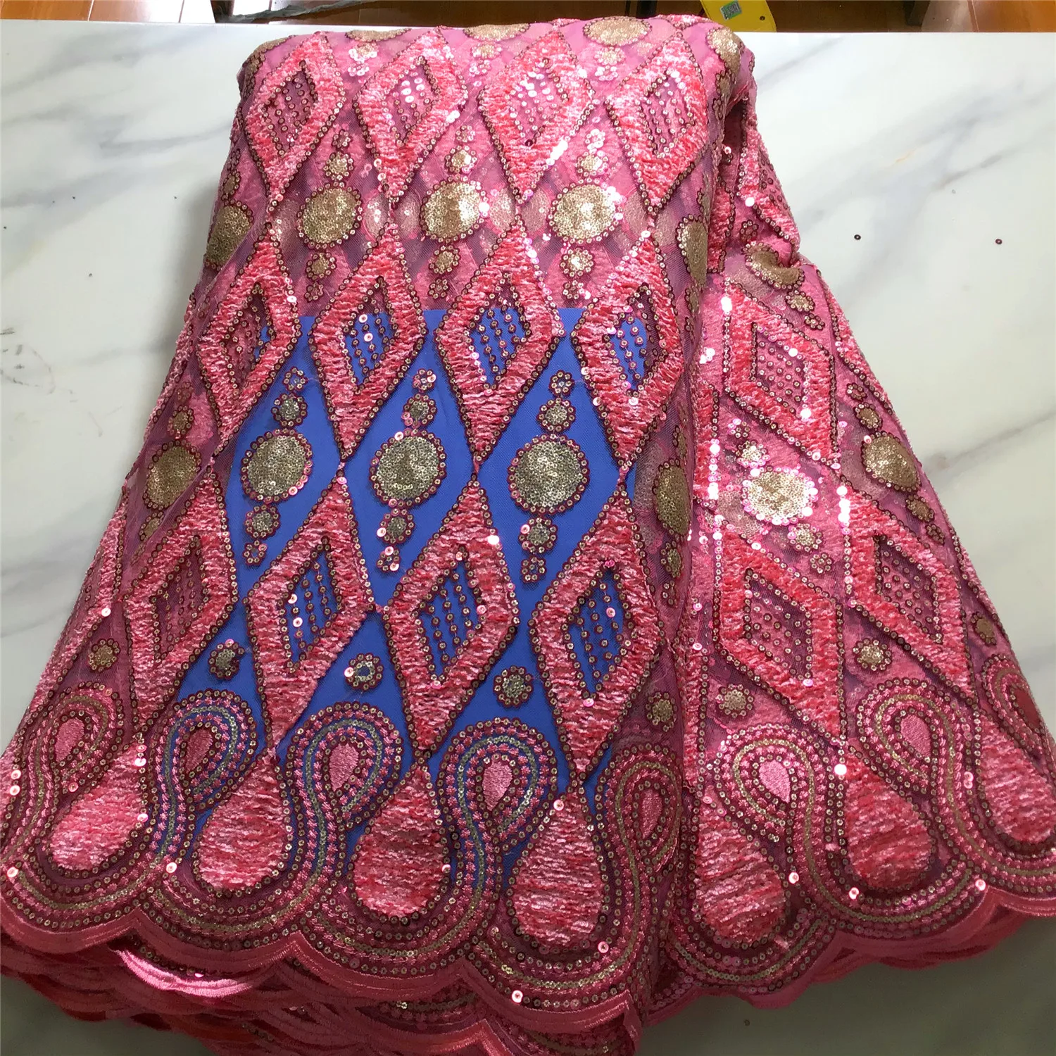 Высококачественная вышитая африканская гипюровая кружевная ткань дешевая