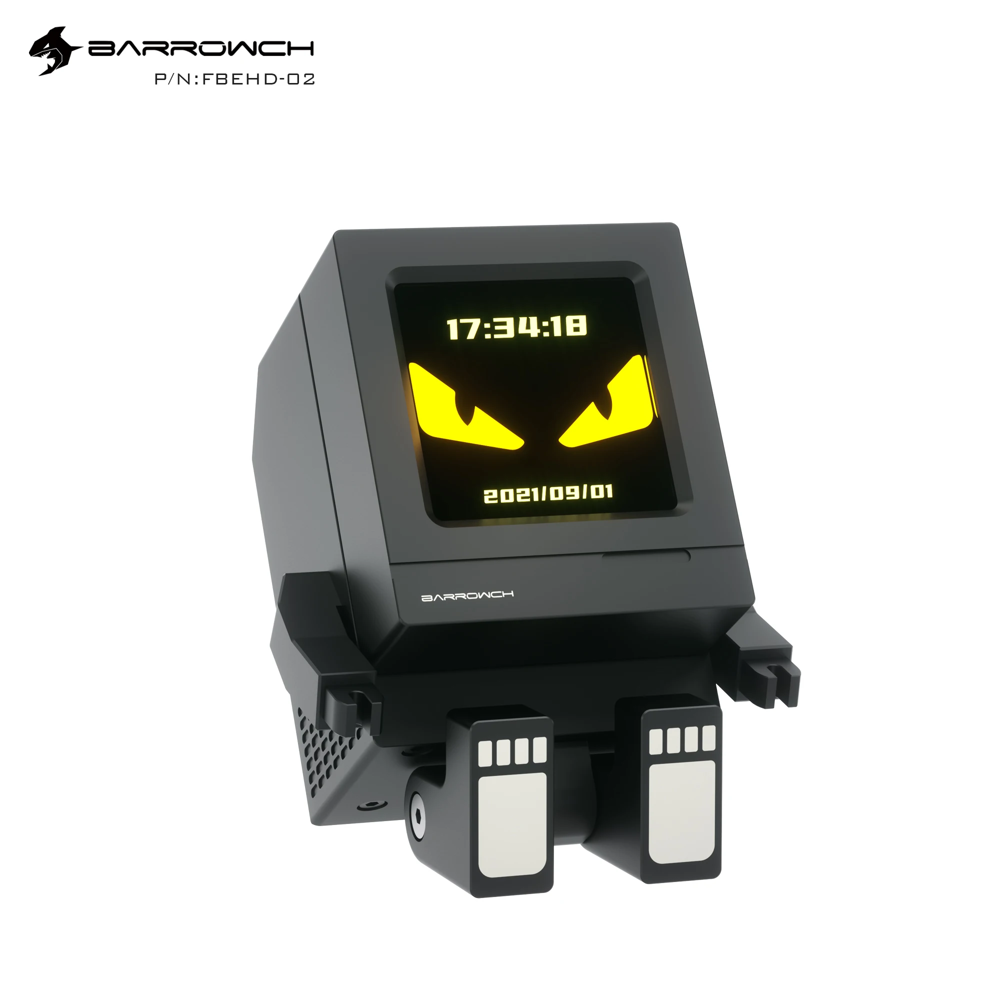 

Barrowch FBEHD-02 Limited edition Cyclops MINI independent Display 2.9 Inch, For PC CPU Hardware Sync Temperature Monitor