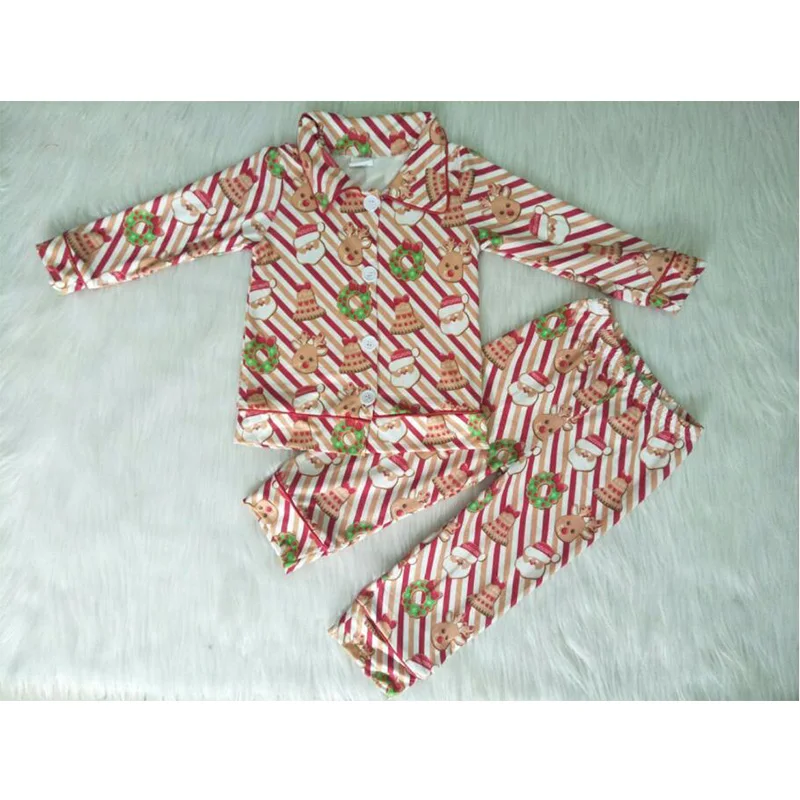 

New Arrival Cute Baby Girls Christmas Pajamas Set
