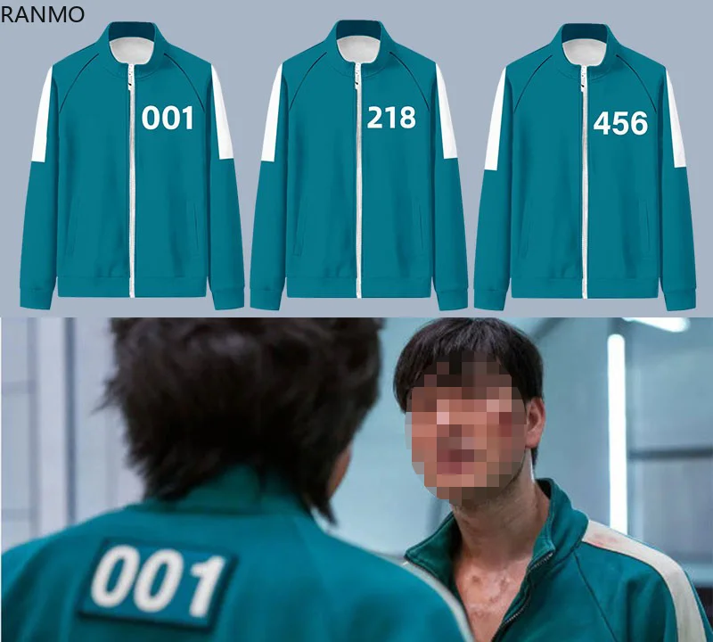 

Squid Game Merch Hoodie 456 Sweatshirt 067 Jacket Cotton fleece cloth Casual Streetwear Pullovers