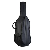 cello bag backpack gig bag soft carry bag with shoulder strap side handle cello accessories bow pockets black