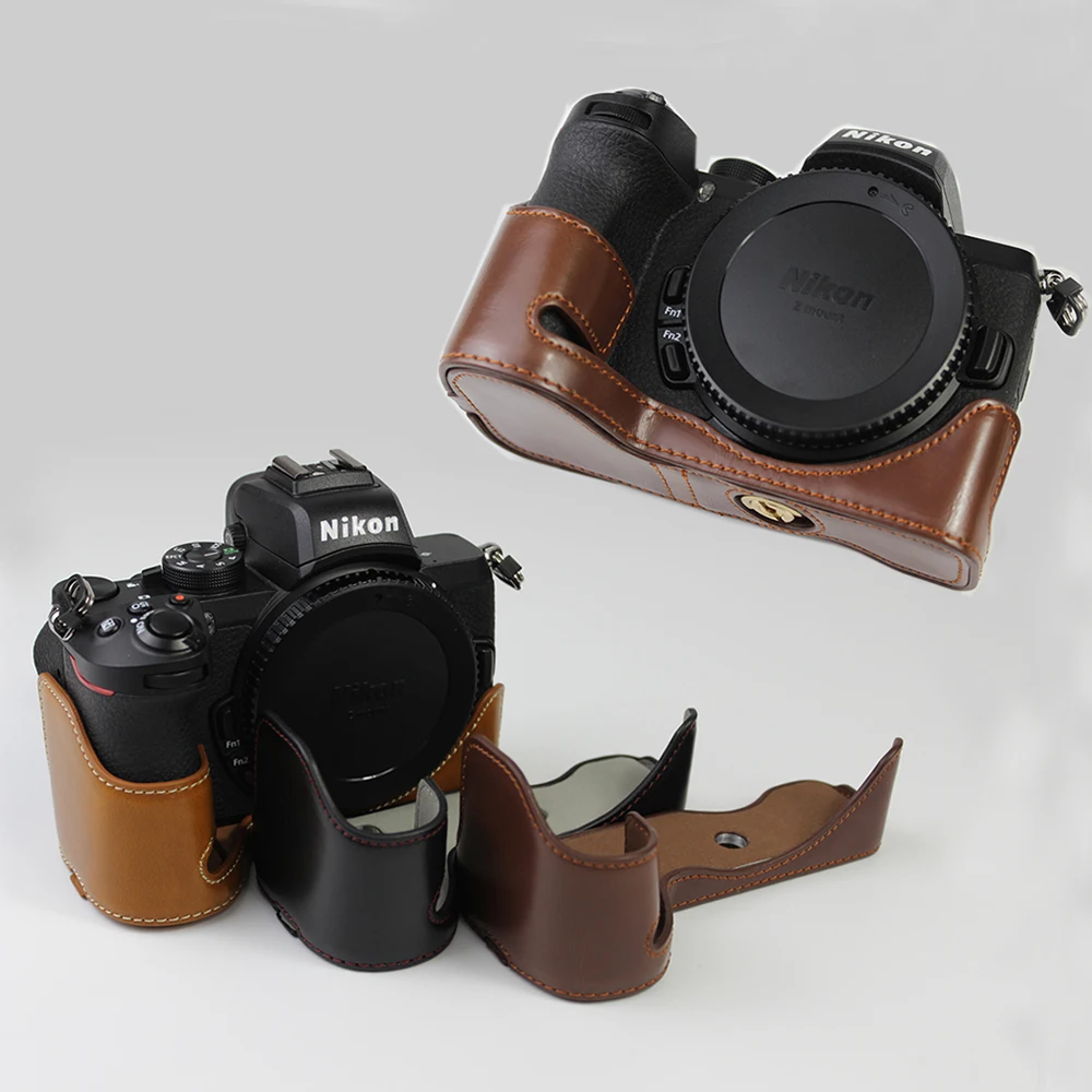 Чехол из ПУ кожи для камеры Nikon Z50|Сумки фото-/видеокамеры| |