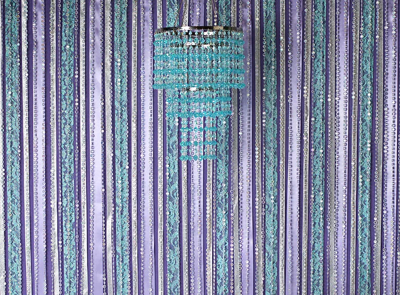 

Lavender Blues Chandelier Colorful Beaded Purple photo studio background High quality Computer print party photo backdrop