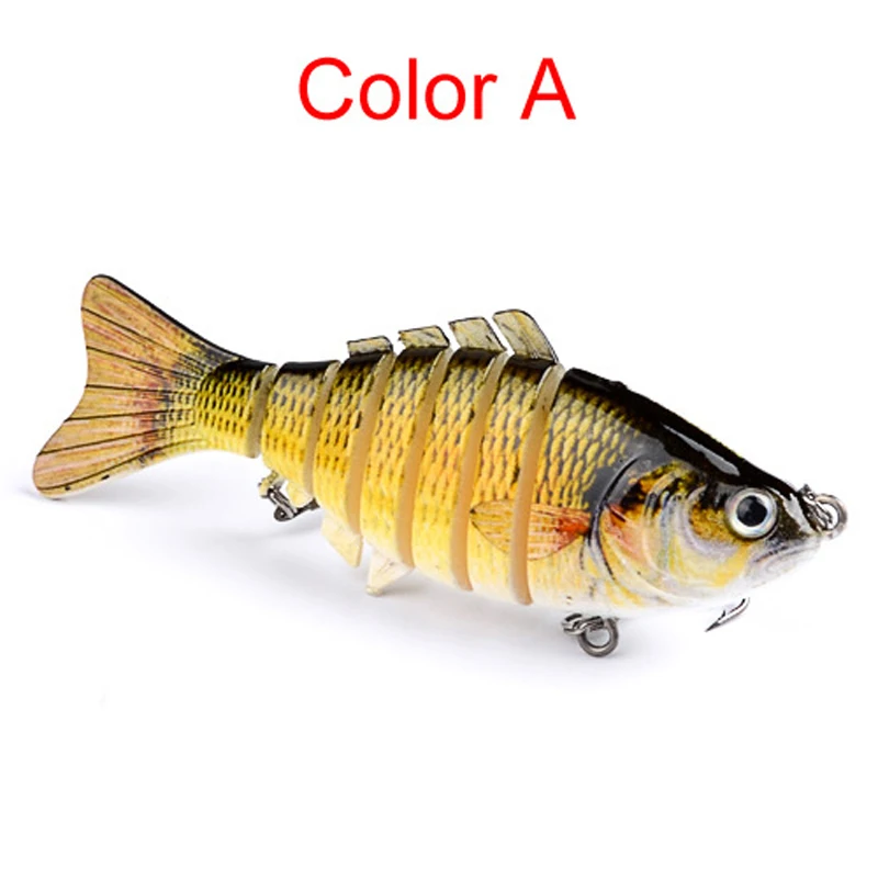 

10cm 15.5g Wobblers Pike 5pcs hing Lures Artificial Multi Jointed Sections Artificial Hard Bait Trolling Pike Carp Fishing Tools