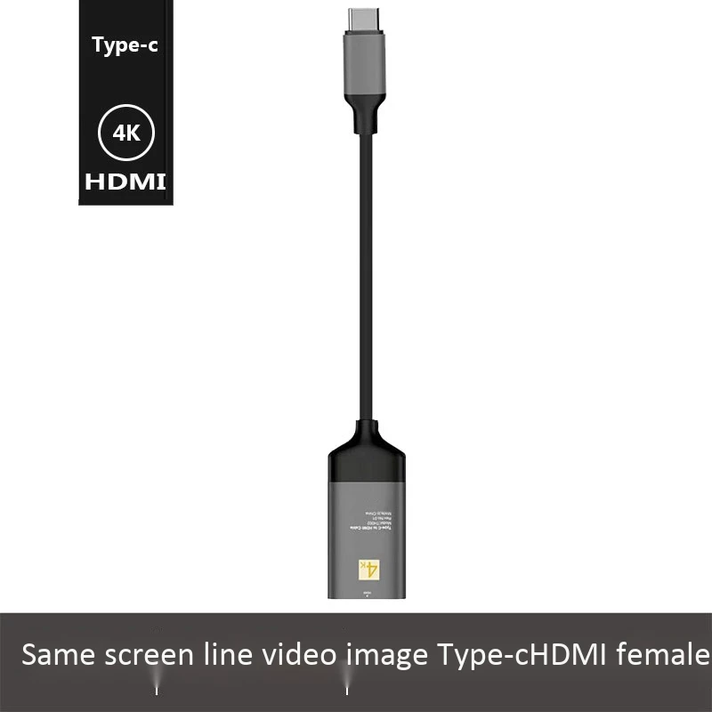 

Type C to Female HDMI-compatible Adapter Cable 4K@60Hz USB C 3.1 to HDMI Adapter for 6 Inch Chromebook Pixel Lumia 950XL
