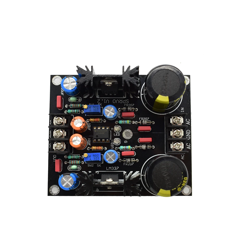 Блок питания Lusya LM317 LM337 для серводвигателя с фильтром переменного тока в