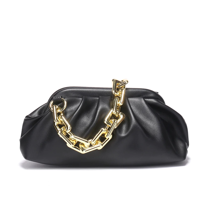 

High Quality Golden Vintage Bag Chain Handle Shoulder Bag Key Chain Thick Women Chain Bag Shoulder Straps Resin material