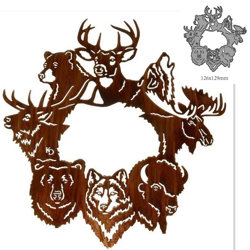 

Metal Cutting Dies Cut Mold Animal Decoration Scrapbook Paper Craft Knife Mould Blade Punch Stencils