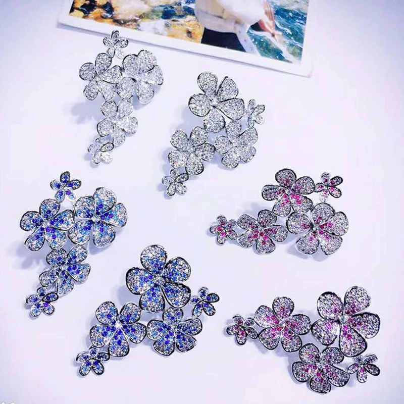 

Luxury zircon earrings 210317-25