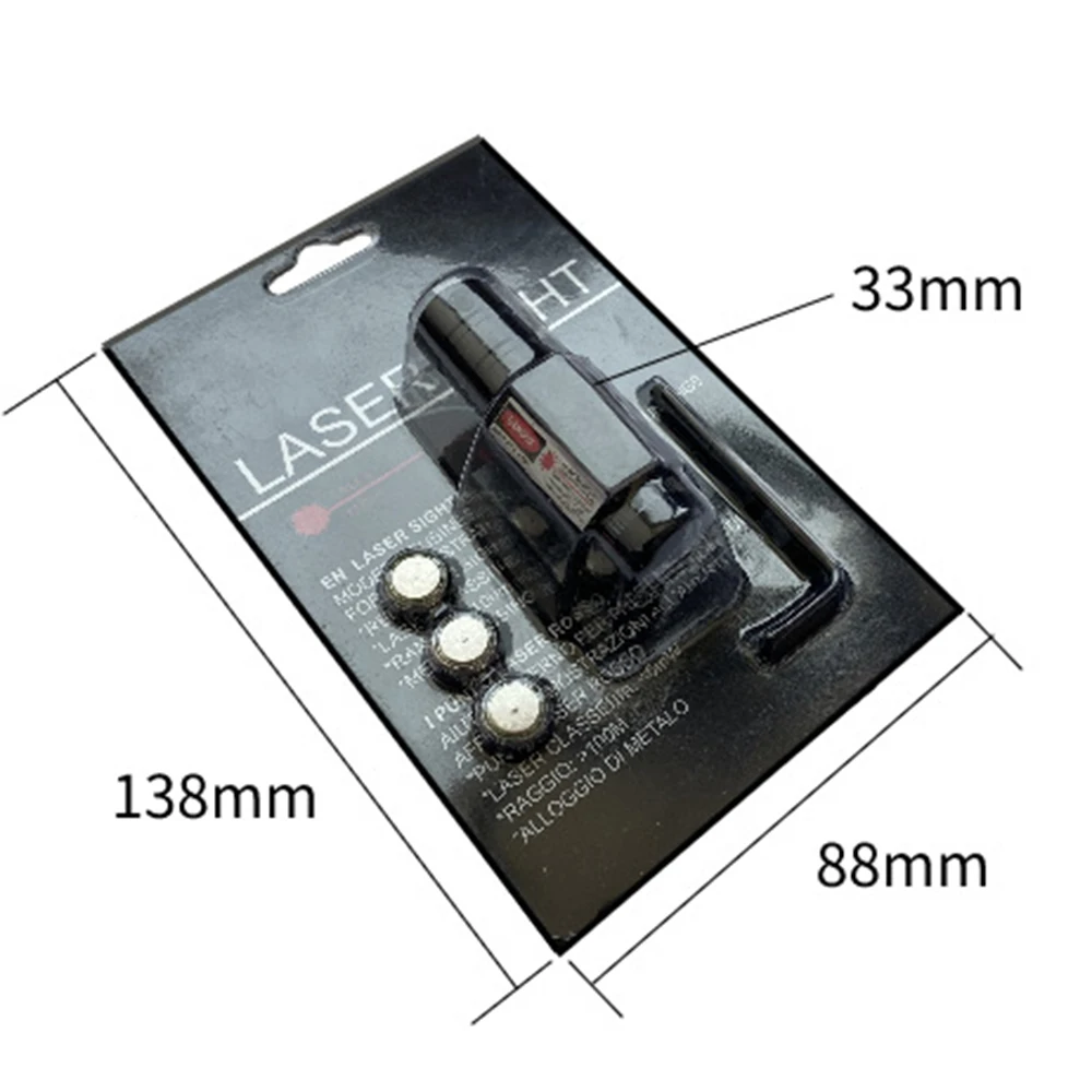 Лазерный мини-прицел с красной точкой тактический прицел для Пикатинни и