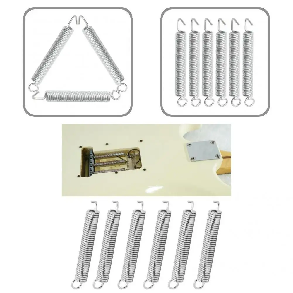 

6Pcs/Set Anti-Scratch High Density Non-Deformed Hard Professional Tremolo Spring Guitar Bridge Springs for Musician