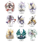 Фигурка игровая Genshin Impact аниме, акриловая подставка, модели, Настольная плита Топпер, украшения, вееры, коллекционная игрушка, подарок, 15 см