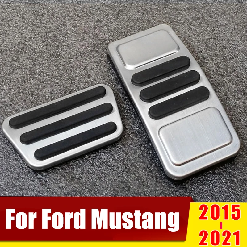 Для Ford Mustang 2015 2018 2019 2020 2021 нержавеющей автомобилей ускоритель педали газа тормоза