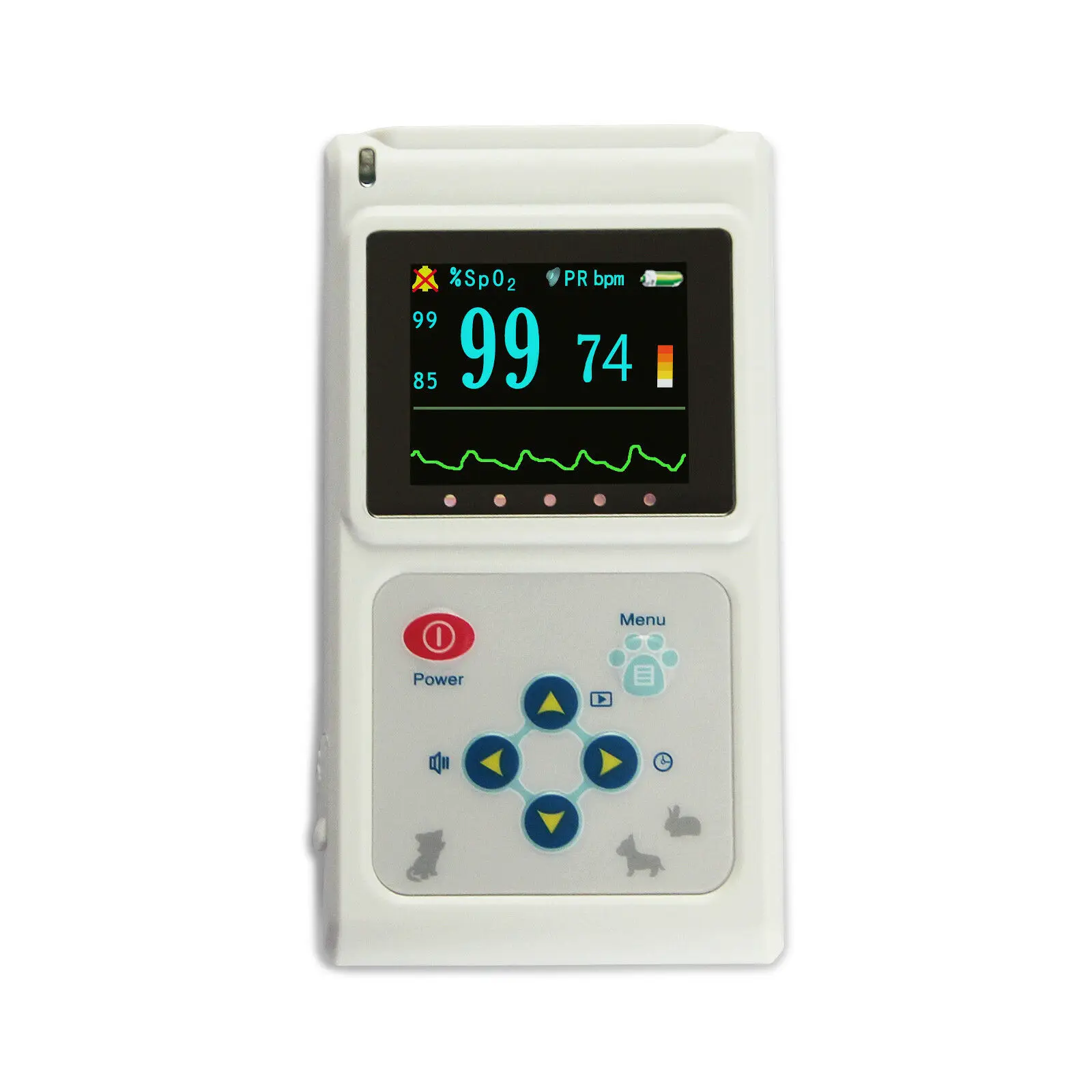 

Veterinary pulse oximeter PR animal tongue ear spo2 probe+software CMS60D-VET